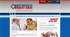 Desktop Screenshot of martinsvilleurgentcare.com